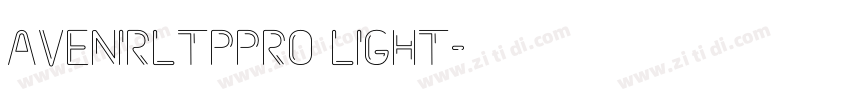 AVENIRLTPPRO LIGHT字体转换